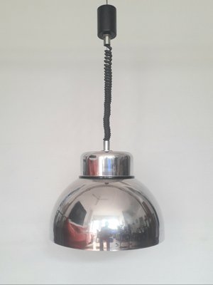 Chromed Hanging Pendant Lamp, 1970s-XUQ-1440995