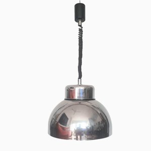 Chromed Hanging Pendant Lamp, 1970s-XUQ-1440995