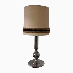 Chromed Metal & Fabric Table Lamp from Gura, 1970s-HOI-1134168