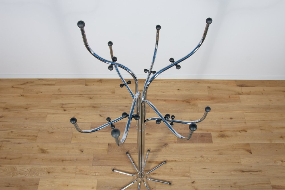 Chromed Steel Coat Rack by Sidse Werner for Fritz Hansen, 1970s