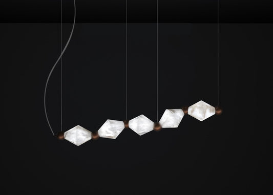 Chronos Ruggine of Florence Metal Pendant Lamp by Alabastro Italiano