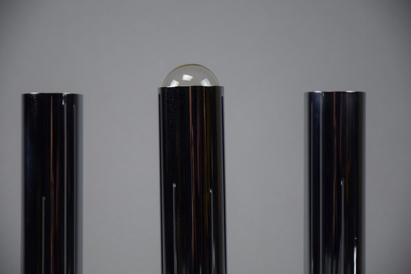 Chroome Ceiling Lamps attributed to Rolf Krüger for Staff, 1960s, Set of 6-IEI-1751945