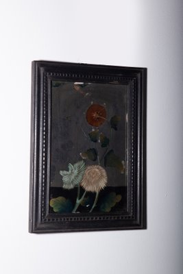 Chrysanthemums, 1800, Reverse Glass Painting-RCE-2040304