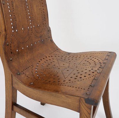 Church Chairs with Perforated Plywood, 1928-NYF-2043274