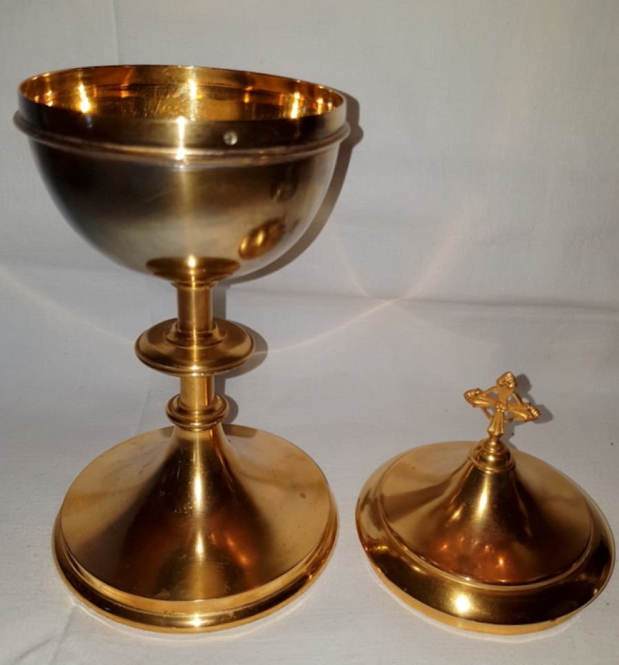 Ciborium in Silver and Vermeil