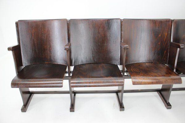 Cinema Bench attributed to Ton, Czechoslovakia, 1960s-TZ-1372255