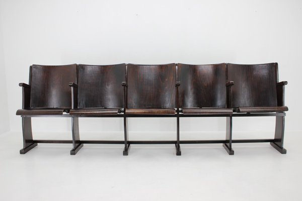 Cinema Bench attributed to Ton, Czechoslovakia, 1960s-TZ-1372255