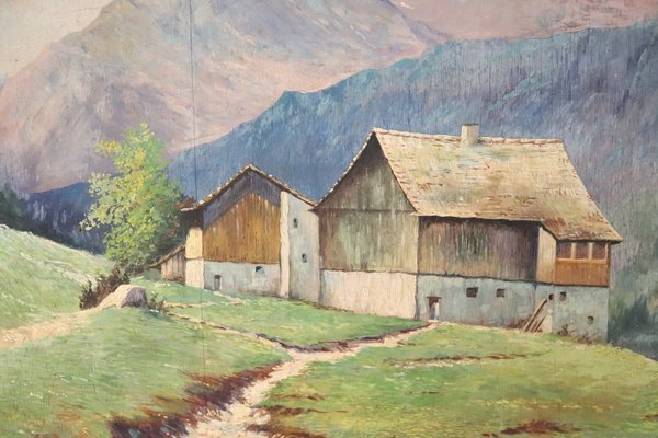 Cino Bozzetti, Italian Landscape, 1937, Oil on Board, Framed-DCO-1361984