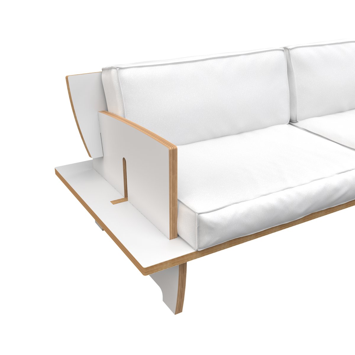 CINQUE Sofa White by Gio Aio Design