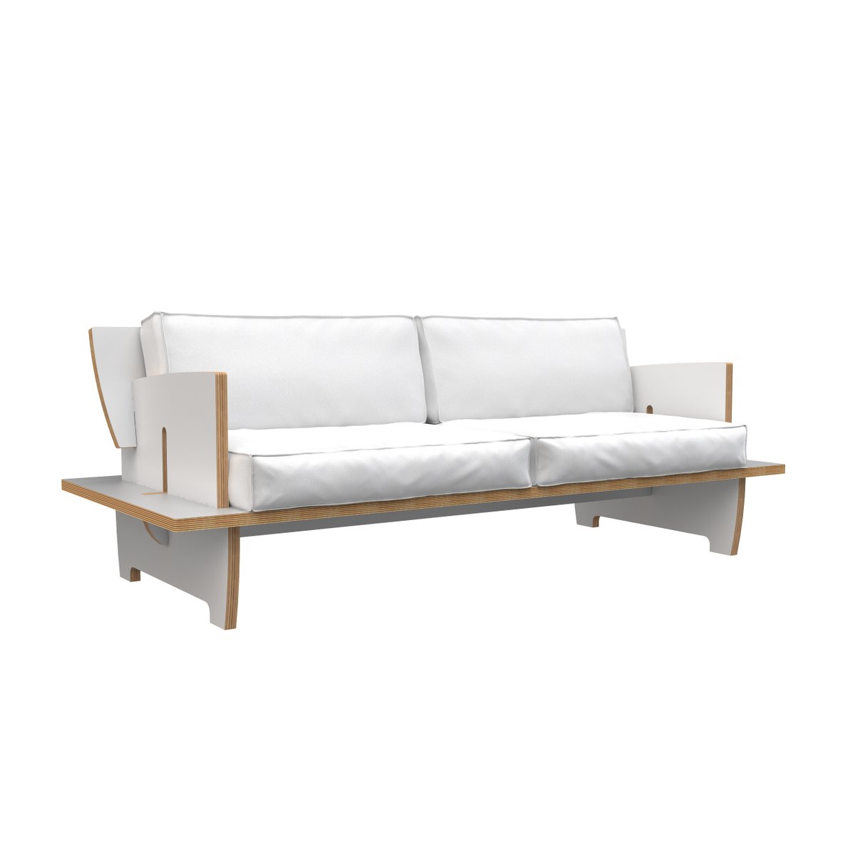 CINQUE Sofa White by Gio Aio Design