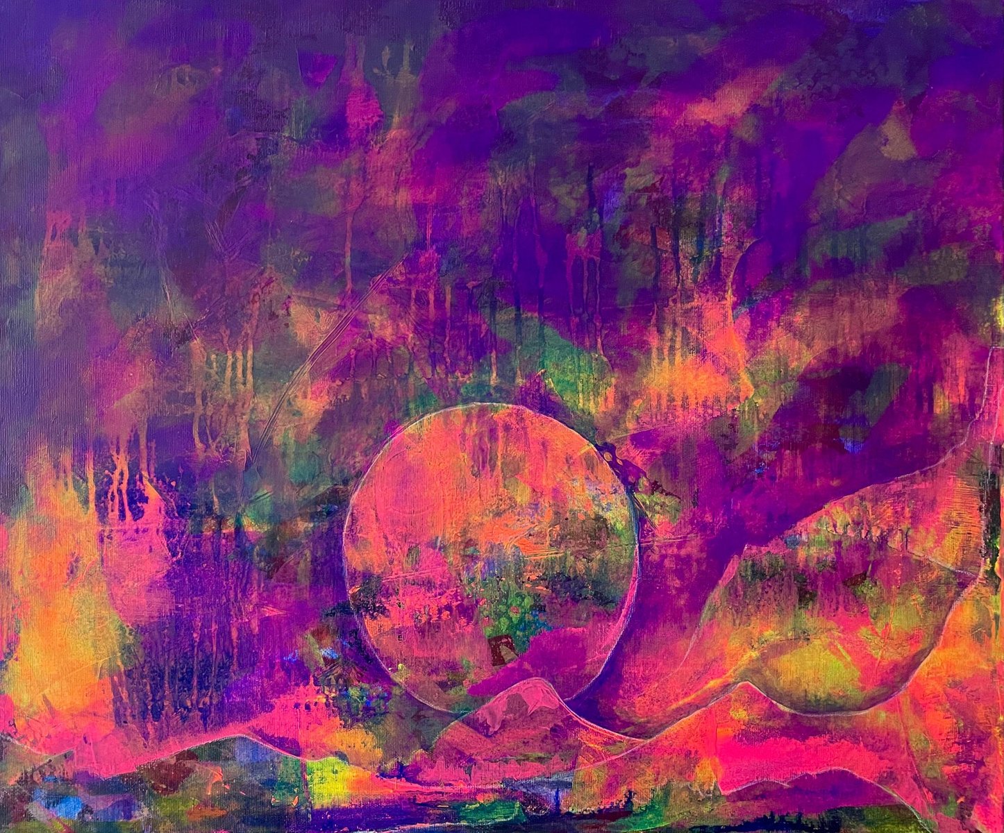 Cinzia Hochstrasser, Dream Valley, 2021, Acrylic on Canvas