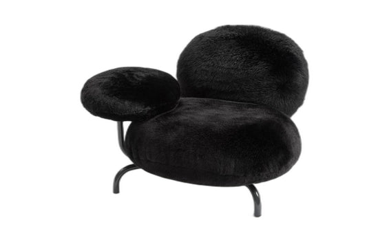 Edra Cipria Armchair - Ecological fur armchair