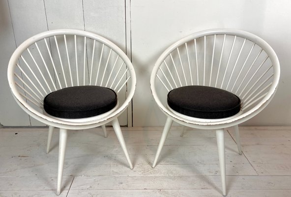 Circle Chairs by Yngve Ekström, 1960s, Set of 2-WZZ-860888