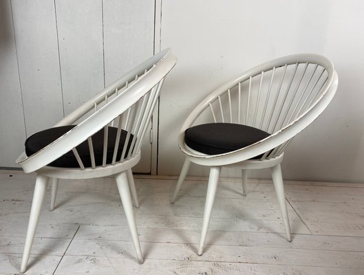 Circle Chairs by Yngve Ekström, 1960s, Set of 2-WZZ-860888