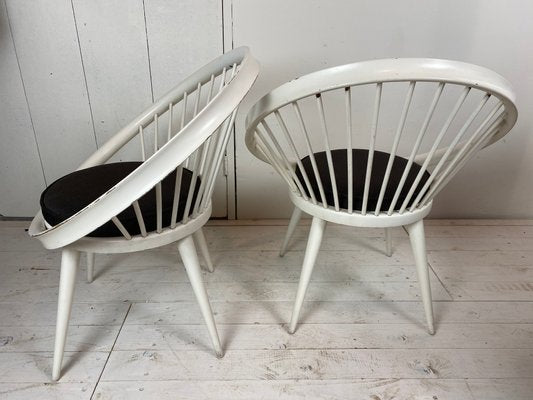 Circle Chairs by Yngve Ekström, 1960s, Set of 2-WZZ-860888