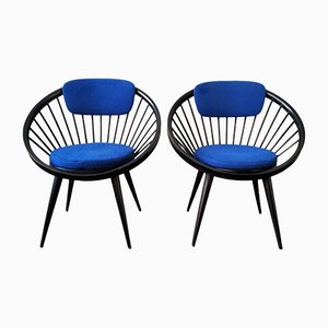 Circle Chairs by Yngve Ekström for Swedese, 1960s, Set of 2-NV-1095733