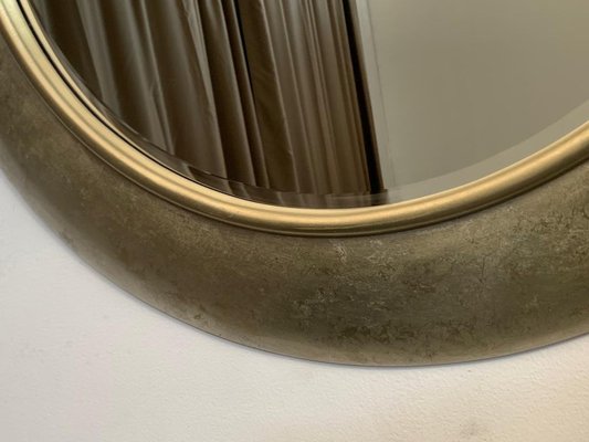 Circular Beveled Mirror with Frame, 1990s-IJR-1395135