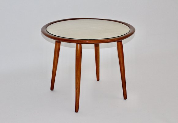 Circular Coffee Table or Side Table by Max Kment for Kunstgewerbliche Werkstätten, 1950s-NB-1143411