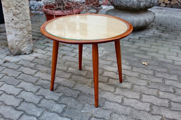 Circular Coffee Table or Side Table by Max Kment for Kunstgewerbliche Werkstätten, 1950s-NB-1143411