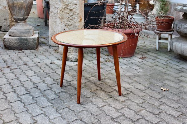 Circular Coffee Table or Side Table by Max Kment for Kunstgewerbliche Werkstätten, 1950s-NB-1143411