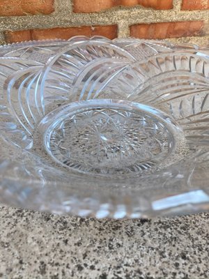 Circular Engraved Glass Plate, 1960s-NOU-786611