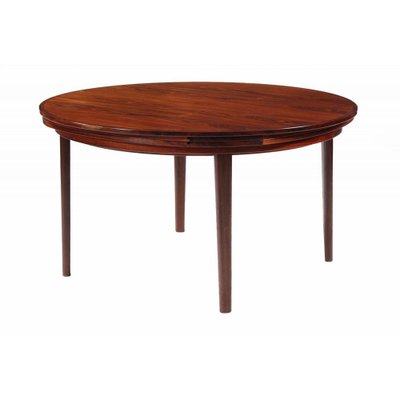 Circular Flip-Flap Dining Table in Rosewood from Dyrlund-MTD-1400198