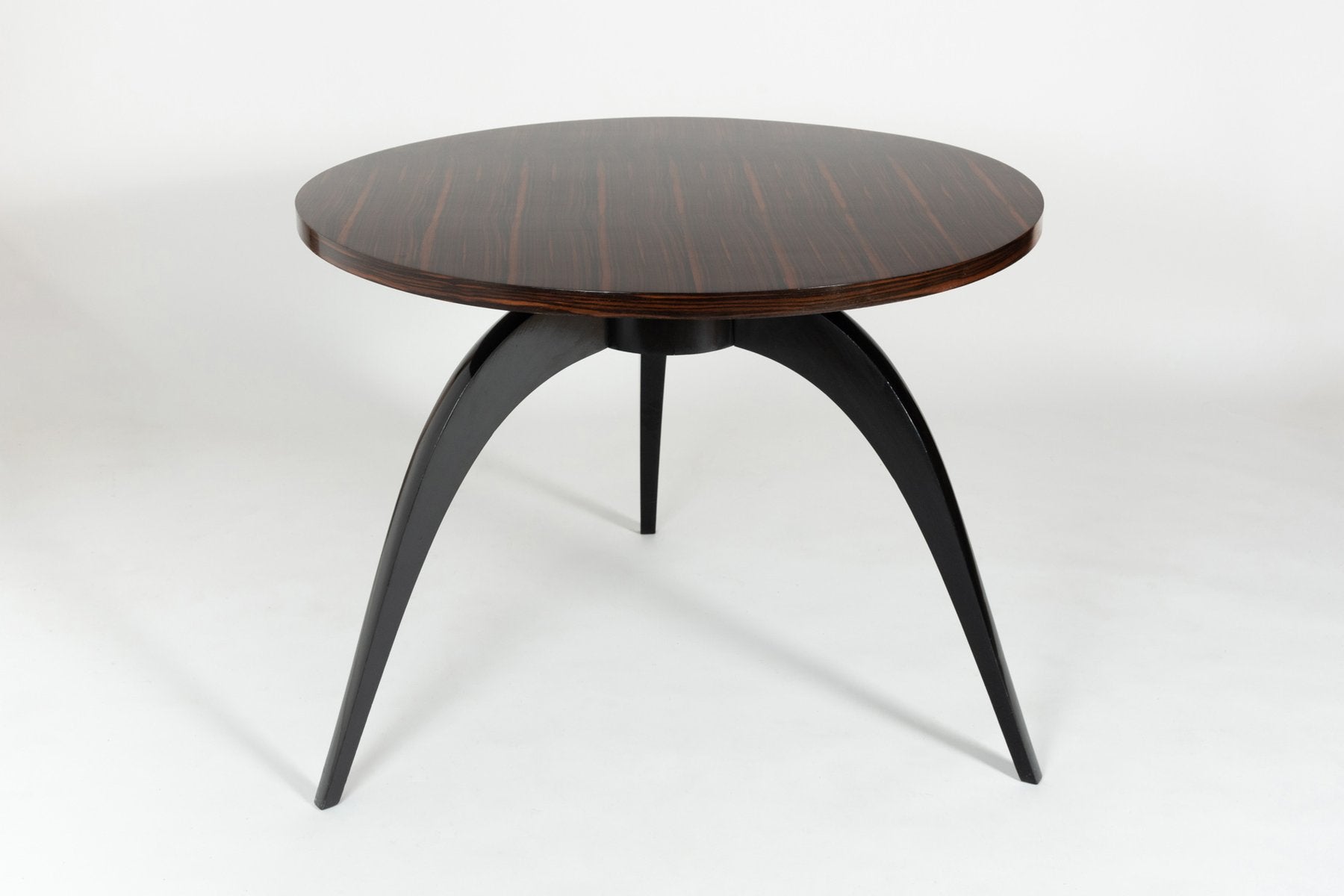 Circular Macassar Game Table, 1930s