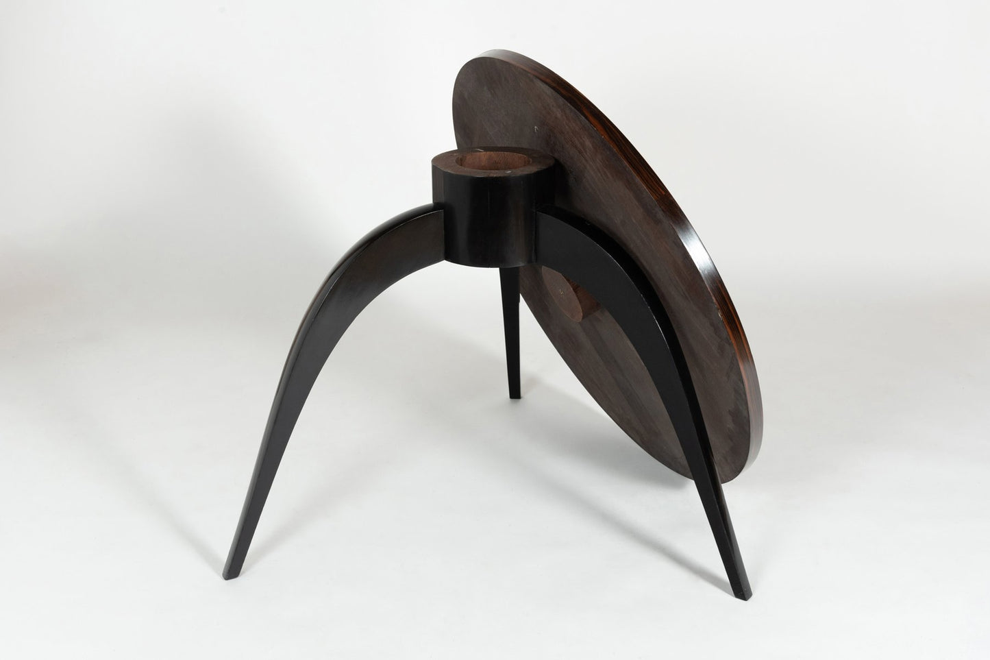 Circular Macassar Game Table, 1930s