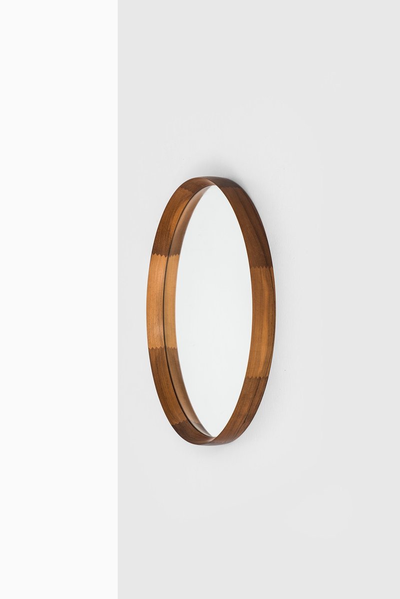 Circular Mirror by Uno & Östen Kristiansson for Luxus, 1950s