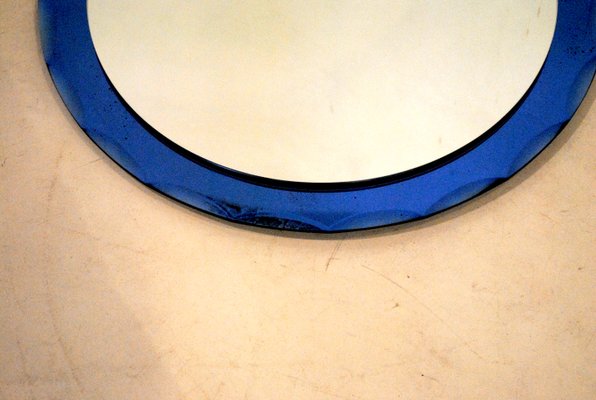 Circular Mirror from Cristal Art, 1950s-JQO-765305