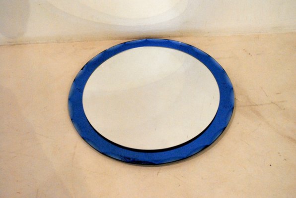 Circular Mirror from Cristal Art, 1950s-JQO-765305