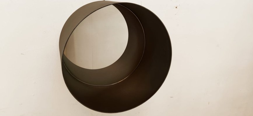 Circular Mirror in Metal-QLH-1193502