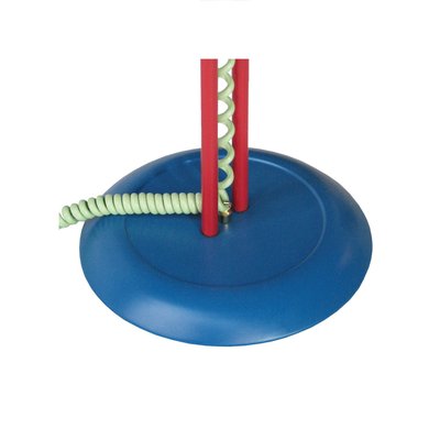 Circular Red, Blue & Green Metal Floor Lamp Italy, 1980-UZ-862985