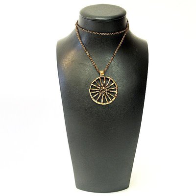 Circular Vintage Bronze Necklace by Christer Tonnby, 1980s, Sweden-HEU-1003868