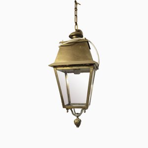 City Lantern in Brass and Glass-IYK-1727875