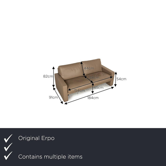 CL 100 / 140 Leather Sofa Set from Erpo, Set of 3