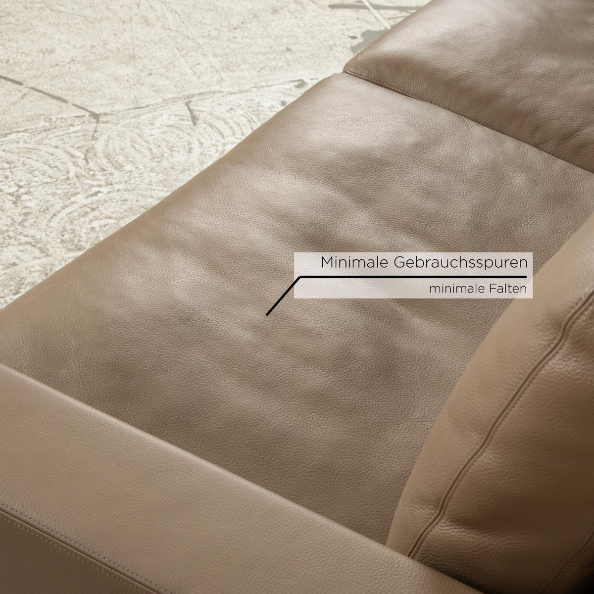 CL 100 Leather Three-Seater Sofa from Erpo