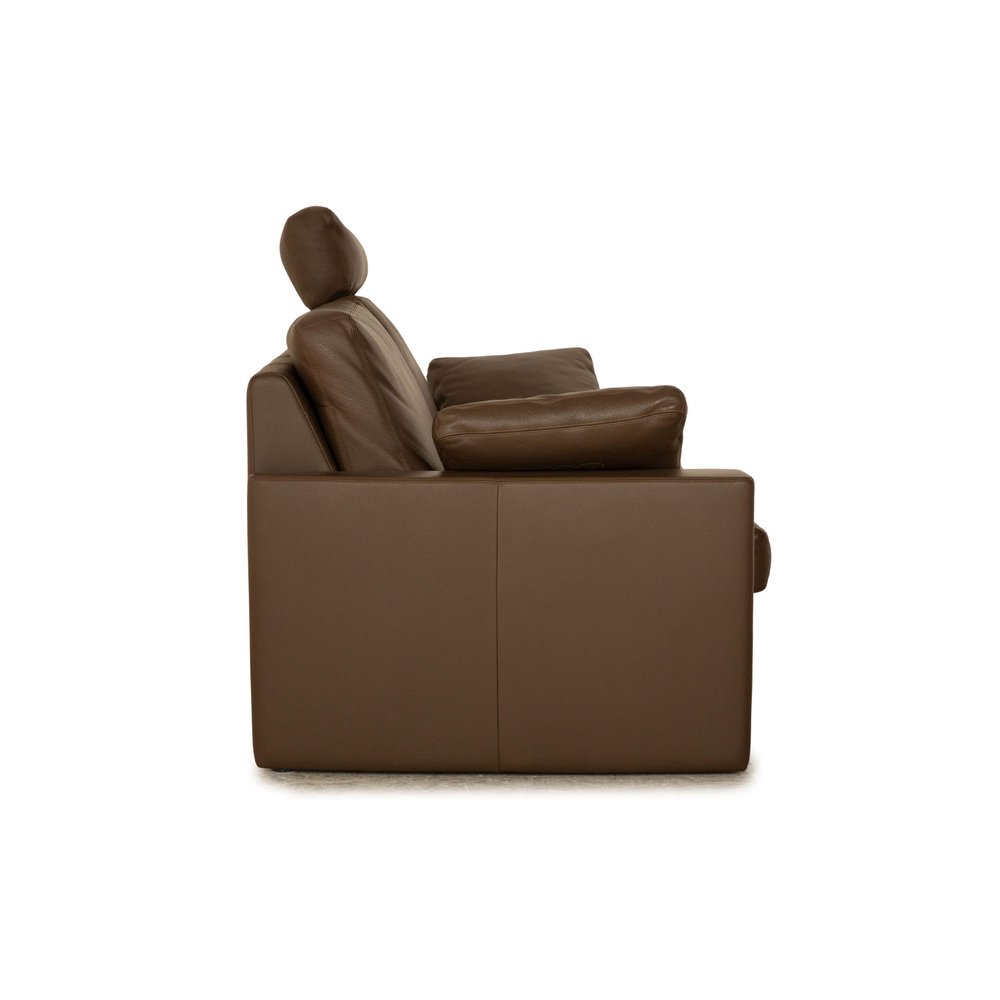 CL 100 Three-Seater Brown Sofa in Leather from Erpo