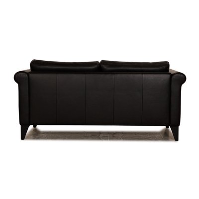 CL 500 2-Seater Sofa in Black Leather from Erpo-RQW-1748191