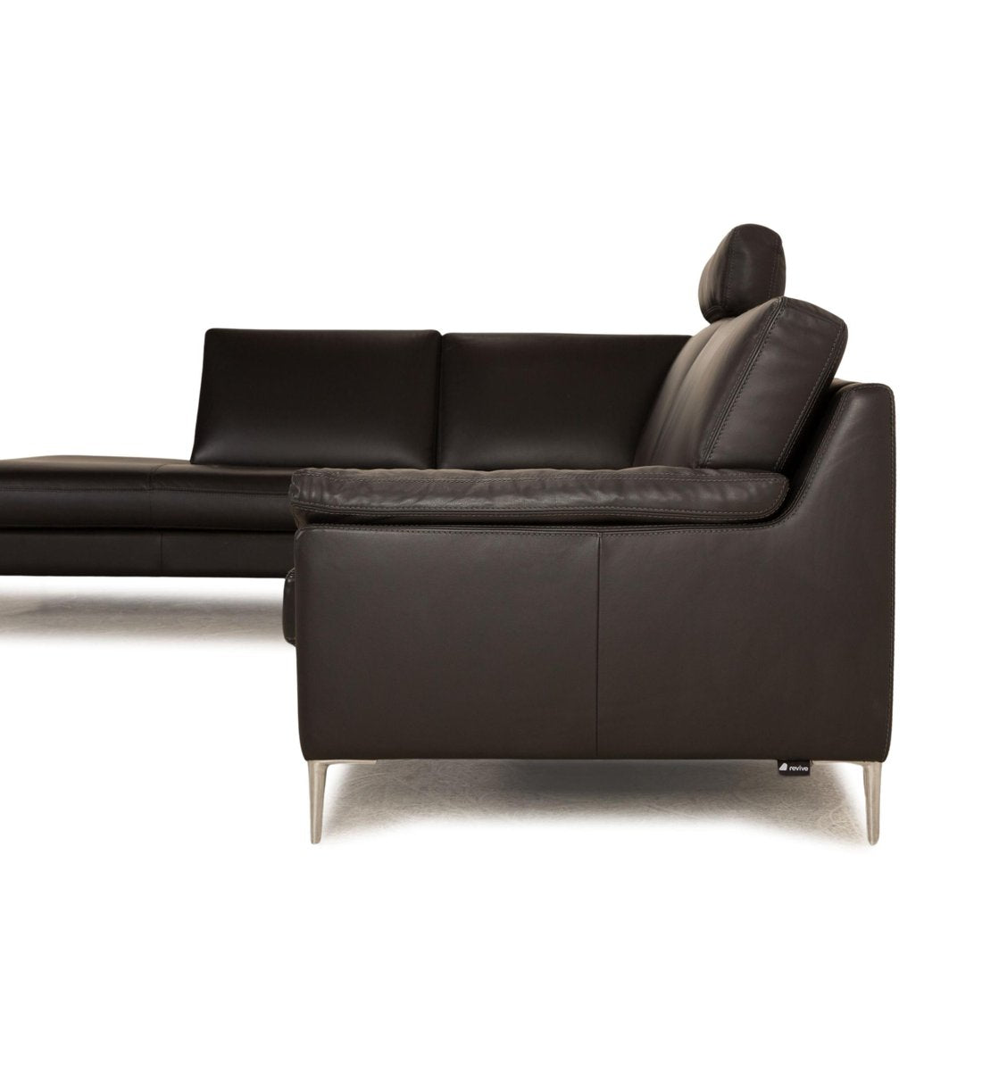 CL 650 Corner Sofa in Anthracite Leather from Erpo