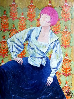 Claire Denarie-Soffietti, La Camicia, 2021, Acrylic on Canvas-CHG-2031194