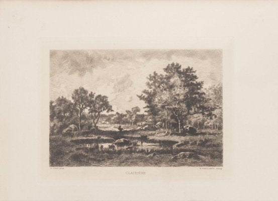 Clairière Etching by N. V. Diaz de la Pena, 1875-ZCI-784164