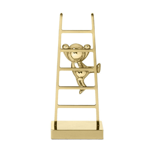 Clamber Clip Holder Omins in Polished Brass by Stefano Giovannoni