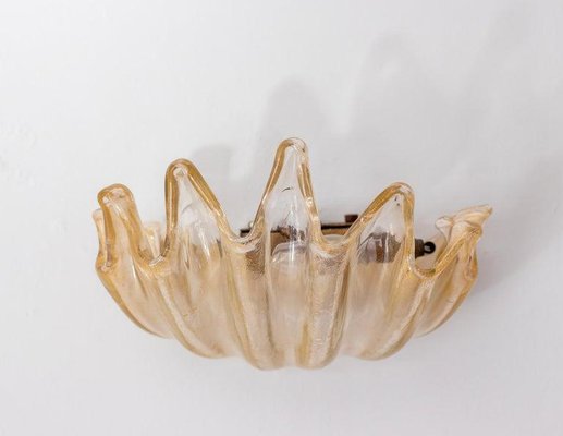 Clamshell Sconces by Barovier E Toso, Set of 2-WN-1342635