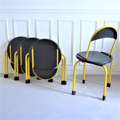 Clark Folding Chairs by Lucci & Orlandini for Lamm, 1980s, Set of 4-MA-888470