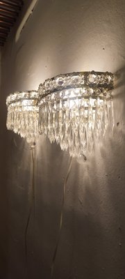 Classic Crystal Wall Lights, France, 1950s, Set of 2-RGF-1449196