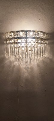 Classic Crystal Wall Lights, France, 1950s, Set of 2-RGF-1449196