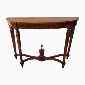 Classic Louis Xvi Style Mahogany Console Wall Table, 1990s-VHW-2040592