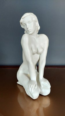 Classic Rose Collection Sitting Woman Figure by Lore Friedrich Gronau for Rosenthal, Germany-QZZ-1703386