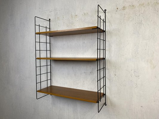 Classic Teak Ladder Shelf in String Design-GPQ-1782307